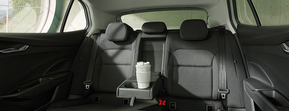 Hinterer Innenbereich des Škoda Fabia.